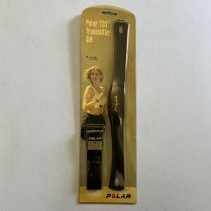 Polar T31 Transmitter Set Heart Monitor Exercise Fitness Health Band Black NEW